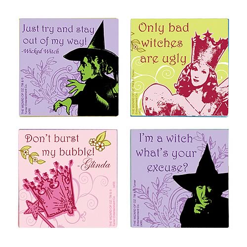 Wizard of Oz Tile Magnets 4-Pack